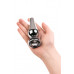 Toyfa | Срібляста анальна пробка Toyfa Metal Silver 3.5" з білим каменем. Ціна 386 грн. Фото: 4