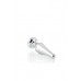 Toyfa | Срібляста анальна пробка Toyfa Metal Silver 3.5" з білим каменем. Ціна 386 грн. Фото: 7