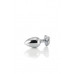Toyfa | Silver anal plug TOYFA Metal with red heart-shaped gem, length 7 cm, diameter 2,3-3,4 cm, weight 94. Цена 518 грн. Фото: 2