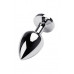 Toyfa | Silver anal plug TOYFA Metal with red heart-shaped gem, length 7 cm, diameter 2,3-3,4 cm, weight 94. Цена 518 грн. Фото: 3