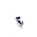 Toyfa | Silver anal plug TOYFA Metal with black round-shaped gem, length 7,5 cm, diameter 1,8-3,4 cm, weight. Ціна 452 грн. Фото: 2