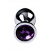 Toyfa | Анальний страз Metal By Toyfa, метал, сріблястий, з кристалом кольору аметист, 8 см, ø 3,4 см, 85 г. Ціна 502 грн. Фото: 7