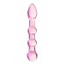 Toyfa | Двухсторонний фаллоимитатор Sexus Glass, стекло, розовый, 18 см. Цена 710 грн. Фото: 1