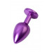 Toyfa | Purple anal plug TOYFA Metal,with a amethyst colored gem. Цена 656 грн. Фото: 2