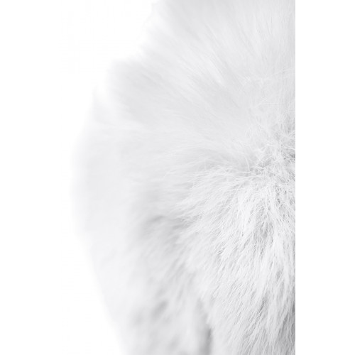 Toyfa | Анальная втулка Toyfa Metal, маленькая, металл + искусственный мех, серебристая, с белым хвостиком. Цена 507 грн. Фото: 1