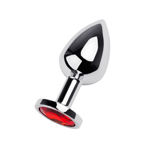 Toyfa | Анальный страз Metal By Toyfa, металл, серебристый, с кристаллом цвета рубин, 8 см, ø 3,4 см, 85 г. Ціна 502 грн. Фото: 7