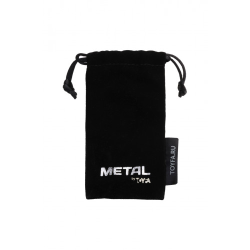 Toyfa | Анальный страз Metal By Toyfa, металл, серебристый, с кристаллом цвета аметист, 8 см, ø 3,4 см, 85 г. Цена 515 грн. Фото: 1