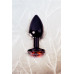 Toyfa | Анальна пробка - Black anal plug TOYFA Metal,with a ruby colored gem. Ціна 501 грн. Фото: 4