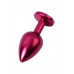 Toyfa | Red anal plug TOYFA Metal with black gem. Ціна 372 грн. Фото: 3