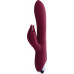 Toyfa | Вибратор - Vibrator with clitoral stimulator L'EROINA by TOYFA Sangra, silicone, burgundy, 20.5 cm. Цена 2 310 грн. Фото: 1