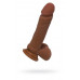 Toyfa | Фалоімітатор - RealStick Elite Mulatto, Realistic dildo with sucction cup, mulat, 21 cm. Ціна 1731 грн. Фото: 1