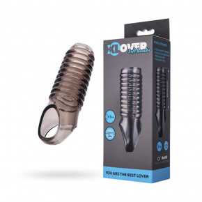 Toyfa | Насадка Toyfa XLover, для увеличения размера, TPE, черная прозрачная, 11 см. Цена: 284 грн