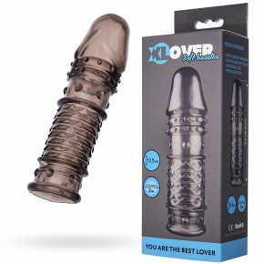 Toyfa | Насадка Toyfa XLover, для збільшення розміру, TPE, чорна прозора, 13,5 см. Ціна: 270 грн