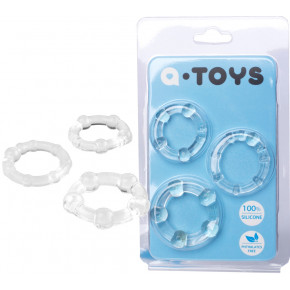 Toyfa | Набор колец Toyfa A-Toys, силикон, прозрачный, ø 3,5/3/2 см. Цена: 179 грн