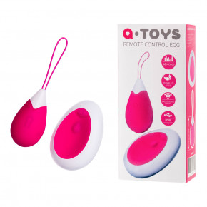 Toyfa | Віброяйце Toyfa A-Toys з пультом дистанційного керування, силікон, рожево-білий. Ціна: 864 грн