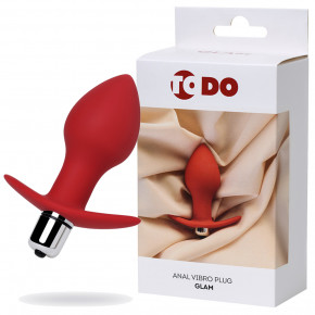 Toyfa | Анальна вібропробка ToDo By Toyfa Glam, силікон, червона, 9,7 см, ø 4 см. Ціна: 760 грн