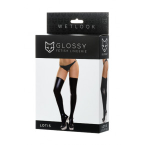 Toyfa | Панчохи Glossy з матеріалу Wetlook, чорний. Ціна: 319 грн