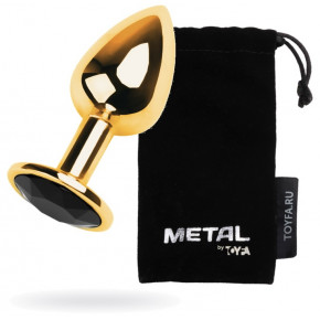 Toyfa | Анальный страз Metal By Toyfa, металл, золотистый, с кристаллом цвета турмалин, 7 см, ø 2,8 см, 50 г. Цена: 429 грн