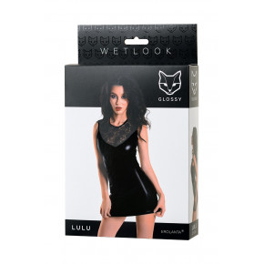Toyfa | Плаття Glossy Lulu з матеріалу Wetlook, чорне. Ціна: 604 грн