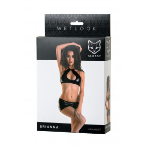 Toyfa | Комплект Glossy Brianna из материала Wetlook, черный. Цена: 305 грн