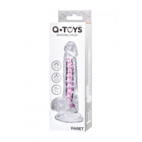 Toyfa | Фалоімітатор - Flexible dildo A-Toys Paret, transparent, 18 cm. Ціна: 502 грн