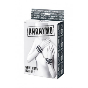 Наручники - Anonymo handcuffs, polyester, silver, 23.5 cm