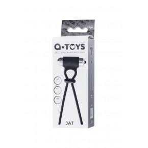 Эректильной петля - A-Toys Erection enhancing lasso Jat , black, silicone, 14cm