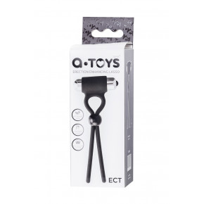 Toyfa | Ерекційна петля - A-Toys Erection enhancing lasso Ect , black, silicone, 14cm. Ціна: 426 грн
