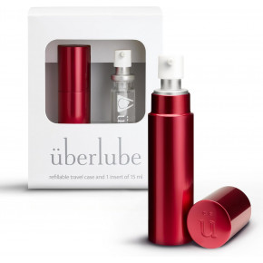 Uberlube | Набор для путешествий: Лубрикант на силиконовой основе Uberlube в красном футляре, 15 мл. Ціна: 1595 грн