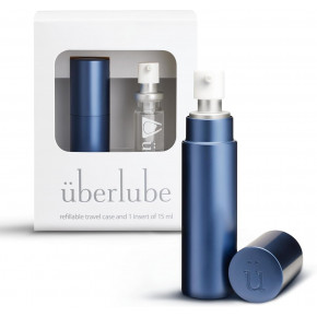 Uberlube | Набор для путешествия: Лубрикант на силиконовой основе Uberlube в синем футляре, 15 мл. Ціна: 1595 грн