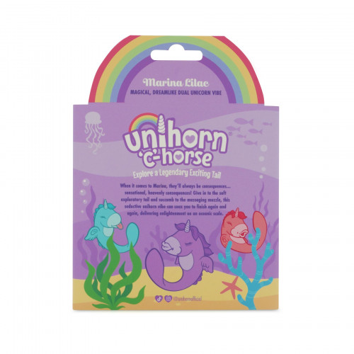 Unihorn | Вибратор Unihorn C-Horse Marina Lilac – язычок-ласковец и точка G в одном фантастическом теле. Цена 2 379 грн. Фото: 7