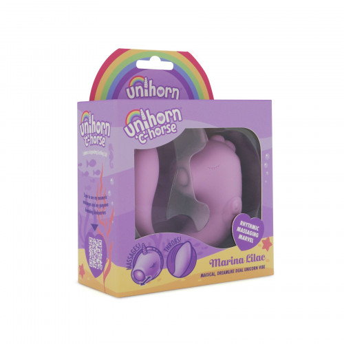 Unihorn | Вибратор Unihorn C-Horse Marina Lilac – язычок-ласковец и точка G в одном фантастическом теле. Цена 2 379 грн. Фото: 6