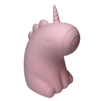 Стимулятор клитора с пульсацией UNIVIBE Единорог, 5 режимов, розовый