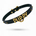 UPKO | Чокер с надписью PUPPY от UPKO из итальянской кожи, чёрный с золотой фурнитурой. Ціна 5500 грн. Фото: 4