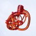 UPKO | Мужской пояс верности UPKO Caged Beast Male Chastity Device Kit, оранжевый. Цена 4 500 грн. Фото: 4