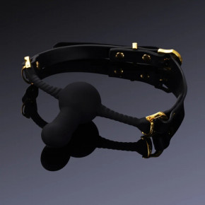 UPKO | Кляп с фиксатором в форме дилдо UPKO Desire for Mouth Bondage Collection-Dildo, черный. Ціна: 2595 грн