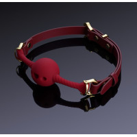 UPKO | Кляп шарик с отверстиями в виде сердца UPKO Desire for Mouth Bondage Collection, красный. Цена 2 595 грн