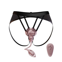 Вибратор-трусики з пультом UPKO UEROS со съемным виброяйцом, розовый