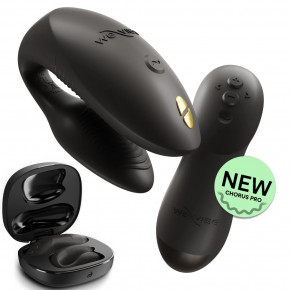 We-vibe | Вибратор для пар We-Vibe Chorus Pro Satin Blackс пультом и приложением, черный. Цена: 7 799 грн