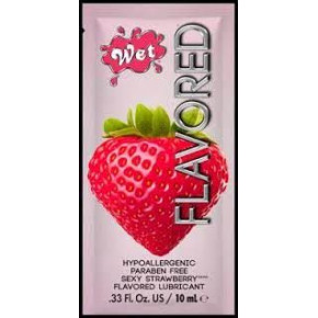 Wet | ПРОБНИК Лубрикант Wet Flavored Sexy Strawberry (сочная клубника) 10 мл. Цена: 125 грн