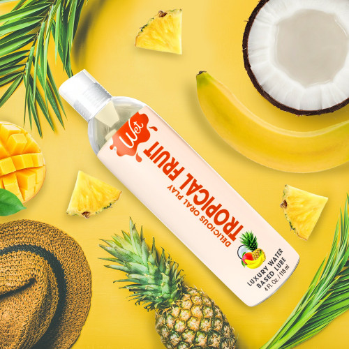 Wet | Съедобный лубрикант со вкусом тропических фруктов Wet Tropical, 118 мл. Цена 620 грн. Фото: 1