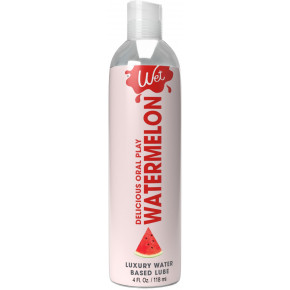 Wet | Лубрикант на водной основе Wet Oral Play Watermelon (118 мл), съедобный, без сахара. Ціна: 679 грн