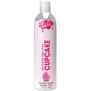 Wet | Лубрикант на водной основе Wet Oral Play Cupcake (118 мл), съедобный, без сахара. Ціна: 679 грн