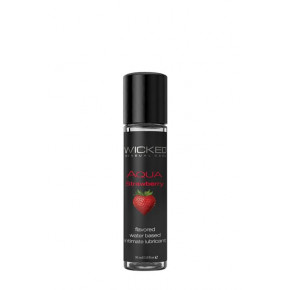 Wicked Sensual Care | Съедобный лубрикант WICKED AQUA STRAWBERRY FLAVORED 30ML. Цена: 699 грн