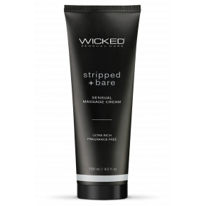 Wicked Sensual Care | Массажный крем Wicked Sensual Care Stripped & Bare без запаха 120 ML. Ціна: 1099 грн