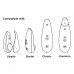 Womanizer | Набор насадок на Womanizer Liberty, Starlet, Classic, Premium, размер S. Цена 450 грн. Фото: 2
