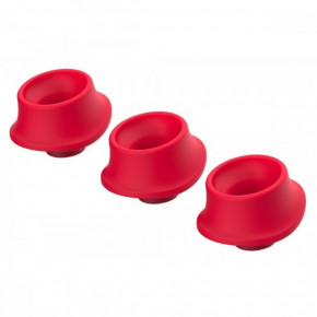 Womanizer | Набор насадок на Womanizer Premium, Eco, Classic, Liberty, Starlet 2, красные, размер L. Цена: 450 грн