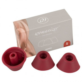 Womanizer | Сменные насадки для Duo Heads Bordeaux S, бордовые. Ціна: 450 грн