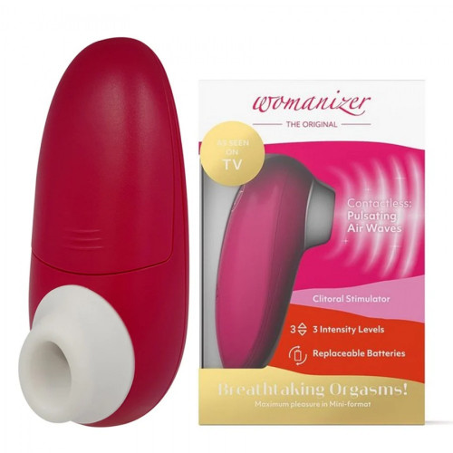 Womanizer | Вакуумний кліторальний стимулятор Womanizer Mini Red Wine. Ціна 1695 грн Womanizer | Вакуумний кліторальний стимулятор Womanizer Mini Red Wine. Ціна 1695 грн