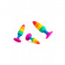 Wooomy | Анальная пробка Wooomy Hiperloo Silicone Rainbow Plug S. Ціна 1087 грн. Фото: 4